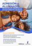 Cartel admisión curso 2025/2026.